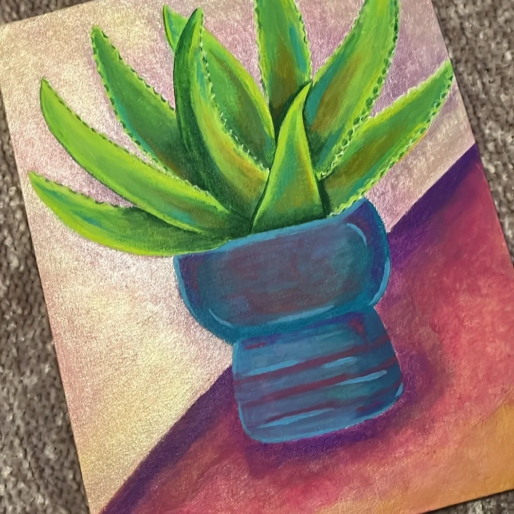 Colorful Plant Painting - Picture 3 of 6